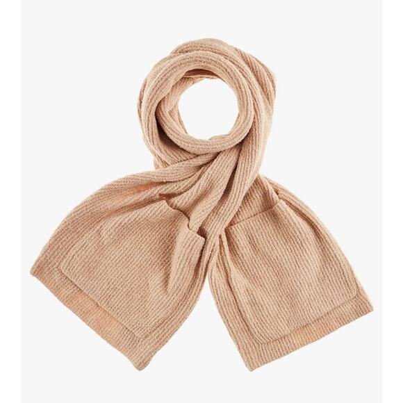 Barefoot Dreams womens Scarf with pockets Color: Soft Camel one